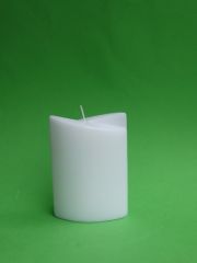 Ellipse klein 2-fl�gelig - - 130 x 90 X 40 mm wei� -  red. wg. mit M�ngel! (nur 2x verf�gbar)