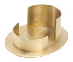 Kerzenhalter Nr. 6 B oval mit Rand goldfarben matt geb�rstet