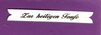 Schriftzug-Banner glanzgold - Zur hl. Taufe Nr. 1
