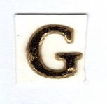 Buchstabe G glanzgold 12 mm