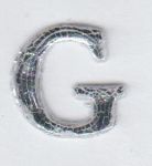 Wachsbuchstabe G glanzsilber 12 mm