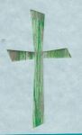 Kreuz Nr. 20 grn-mintgrn-platinsilber gestreift