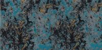 310119-11- Wachsplatte  Marmor silber-schwarz-blau-gold