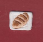 Viereck: Brot wei-braun  2x2,2 cm