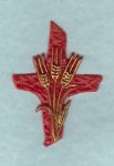 Kreuz Nr. 06 a rot- gold
