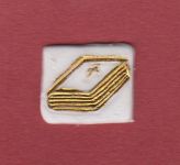 Viereck: Bibel wei-gold  2x2,2 cm