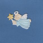 Engel - Schutzengel Nr. 1 perlmutt-hellblau