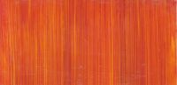 310988- Wachsplatte gestreift orange-rot auf mais