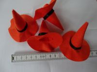 kleine Hexenhüte orange  4er Set