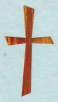 Kreuz Nr. 20 rot-krbis-gold gestreift
