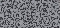 3117-97-79 Wachsplatte Schnörkel silber-schwarz