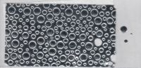 31026-0701- Wachsplatte Bubble glanzsilber mit herausnehmbaren Punkten - Größe ca. 20x10 cm