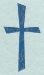 Kreuz Nr. 20 kobaltblau-silbermarmor