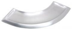 Kerzenteller Bogen  silber Alu matt  (f�r Bogenkerzen)