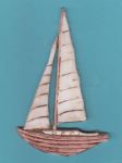 Segelboot gro antik ca. 9,3 cm hoch