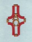 Kreuz Nr. 09 rot-gold