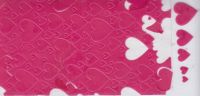 31028-48- Wachsplatte fuchsia (pink) mit herauslösbaren Herzen