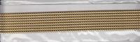 8 Perlstreifen glanzgold 4 mm  /ca. 25 cm lang