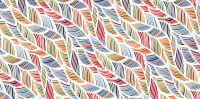 313507- Wachsplatte Feder wei-bunt