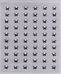 Strassstein-Sticker Sterne kristallfarben - selbstklebend