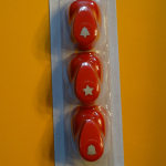 Motivlocher XS (mini) 3er-Set Baum/Stern/Glocke - ca. 9,5 mm