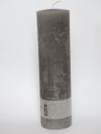 Rustikale Kerze  25 cm  x 7 cm grau  -  Bitte Beschreibung lesen!! -