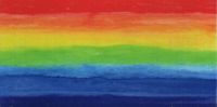 32D3115M- Wachsplatte bedruckt Regenbogen lngs