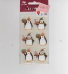 3-D-Sticker Pinguine   - max. 3 x verfgbar