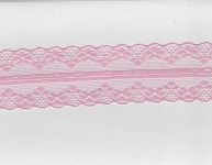 Spitzenband Nr. 5r - rosa,  38 mm breit - 1 Meter