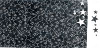 31030-07-01- Wachsplatte glanzsilber mit herauslösbaren Sternen