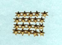 Sterne 20er-Set broncegold  8 mm