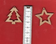 Set Nr. 21 - Holzbaum - Holzstern