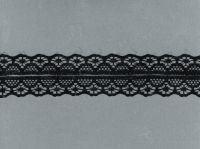 Spitzenband Nr. 8 schwarz- ca. 28 mm breit - 1 Meter