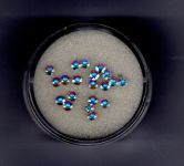 Swarovski Straß-Chatons, 3-3,2mm kristall-AB (holografisch)