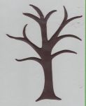 Baum Nr. 5 - dunkles rotbraun