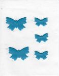 Schmetterlinge 5er-Set -pastellblau  -