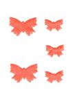 Schmetterlinge 5er-Set -orange  -