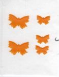 Schmetterlinge 5er-Set -maisgelb  -