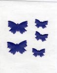 Schmetterlinge 5er-Set - dunkles flieder -