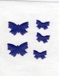Schmetterlinge 5er-Set - lila -