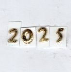 Wachsz. 2025  glanzgold 8 mm -Classic-