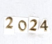 Wachsz. 2024 glanzgold 12 mm