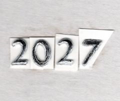 Wachsz. 2027 glanzsilber 12 mm