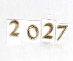 Wachsz. 2027 glanzgold 12 mm