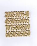 Geburtstagszahlen-Set gold - Ziffer ca. 2,4cm