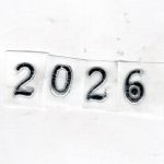 Wachszahl 2026  glanzsilber 8 mm -Modern-