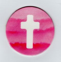 Wachskreis ca. 5,7 cm - Kreuz (nur 1x verf�gbar)
