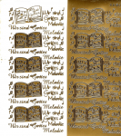 Sticker Wir sind Gottes Melodie -  gold