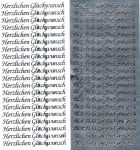 Sticker - Herzlichen Glckwunsch silber