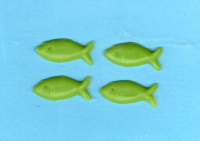Fische-Set Nr. 5 - gelbgrn (4er-Set)